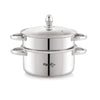 Pigeon Elantra Stainless Steel 2 Tier Steamer Pot Set with Glass Lid