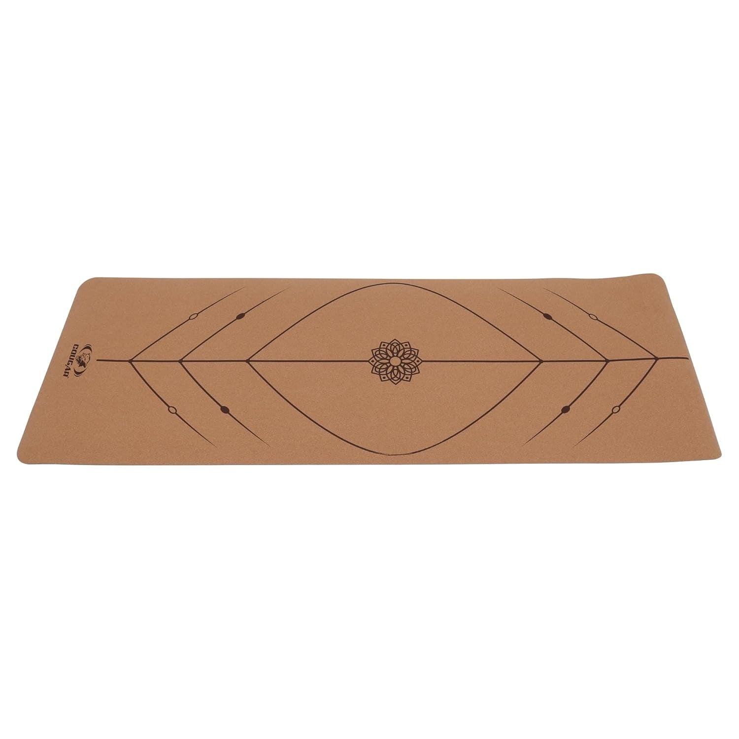 Cougar Cork Rubber Yoga Mat for Women and Men 8 MM Thick