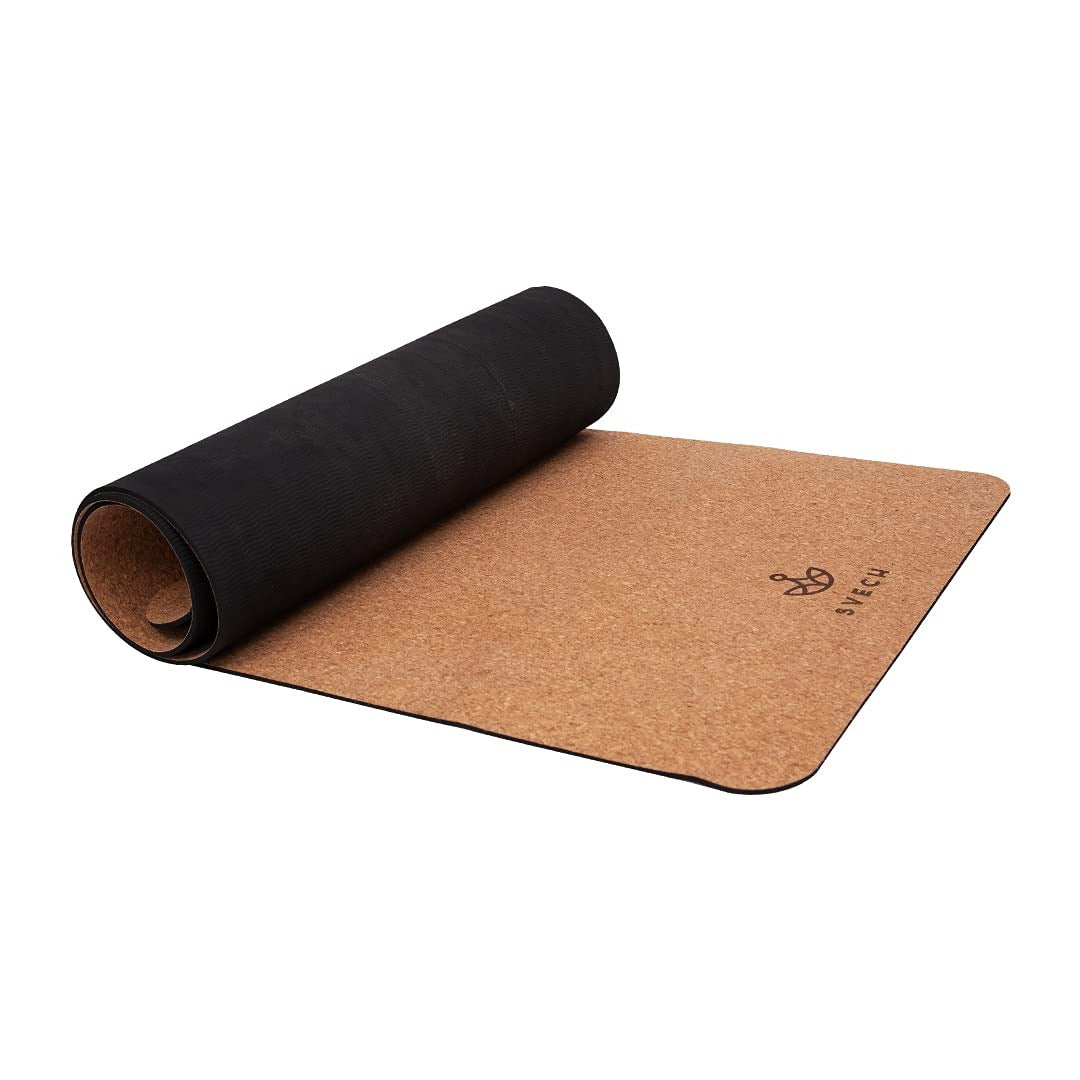 Svech Eco Friendly Fitness Workout Thick Tpe Exercise Airy Cork Yoga Mat