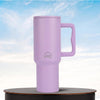 House of Quirk 1200ML Stainless Steel Tumbler with Handle & Lid Lavender Mist