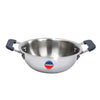Tosaa Triply Mini Kadhai 3-Layer Base Ideal for Frying Tadka Compact Induction Compatible - 450 ml