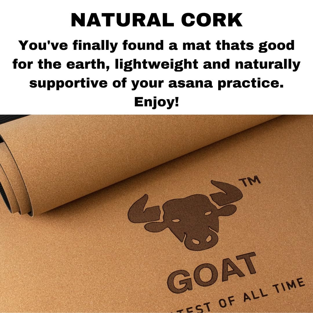 Goat Cork Yoga Mat 100% Eco Friendly Cork & Tpe