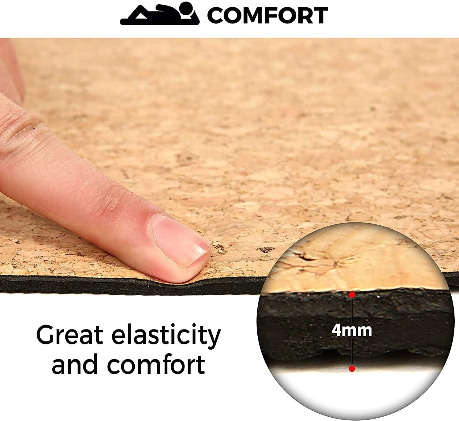 Separate Way Cork Yoga Mat With Strap Non Slip Eco Friendly