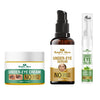 Nature Glow Under Eye Cream + Serum + Green Tea Roll On Pack of 3 (60g)
