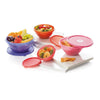 Signoraware Wonder Bowl Plastic Storage Container Round Set of 4 Multicolor (1800ml + 1200ml + 800ml + 400ml)