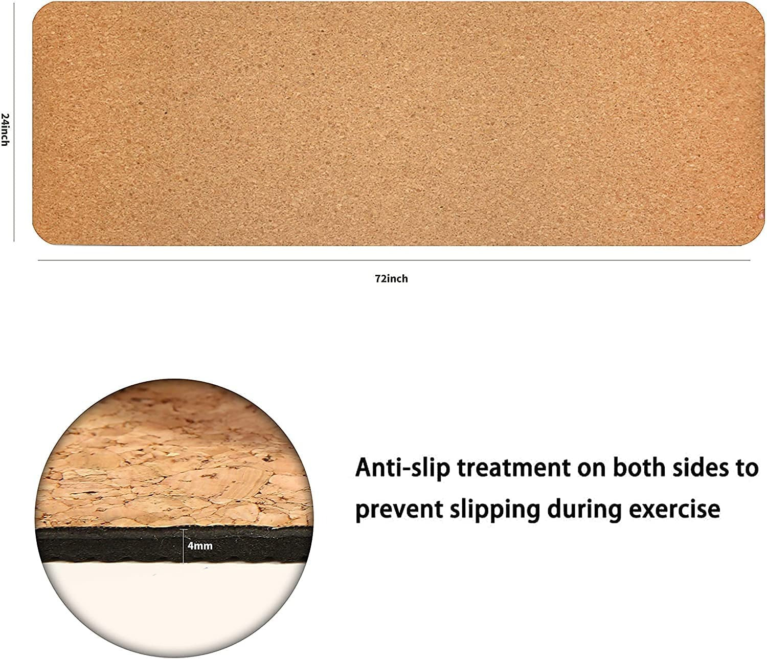 Separate Way Cork Yoga Mat With Strap Non Slip Eco Friendly
