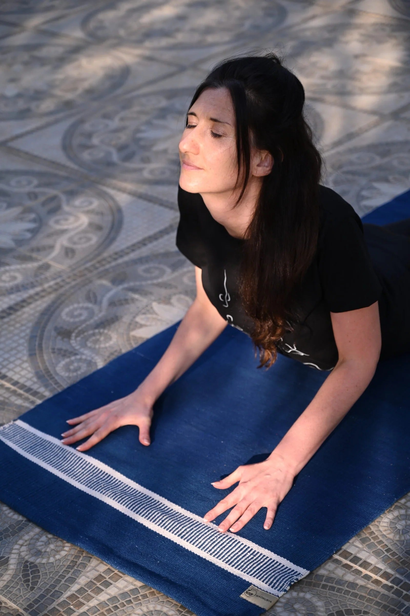 Madhurya Serenity Mat (Herbal dyed with Indigo)