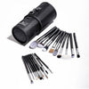 EuropeGirl Cosmetics Brush Holder with 18 Pcs Brushes with Free Brush Cleanser