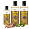 Nature Glow Castor Carrier Oil Pack of 3 (500ml)