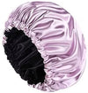 Bronson Professional Luxury Satin Silk Hair Bonnet Cap for Sleeping Pink