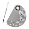 Bronson Professional Stainless Steel Makeup Mixing Blending Palette with Spatula