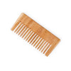 Bronson Professional Kacchi Neem Handmade Wooden Comb Wide Tooth for Post Shampoo Detangling