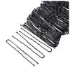 Bronson Professional 100 Pcs U-Shaped Hair Pins Big Size Thick Black Ball Tip Metal