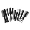 Bronson Professional 10 Pcs Combs Set with Multipurpose Styling Comb for All Hair Types