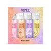RENEE Body Mist Pack of 4 | Long-Lasting Fragrance | Multi-Scent Gift Set
