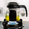 Borosil Glass Kettle Tea Coffee Teapot with Infuser 1L