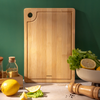 Borosil Premium Bamboo Wood Chopping Board with Groove Large 10mm