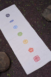 Madhurya Organic Cotton Yoga Mat Chakras with Mantra