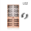 Bronson Professional Eyelash Set 3D False Long and Natural Eye Makeup 10 Pairs L02