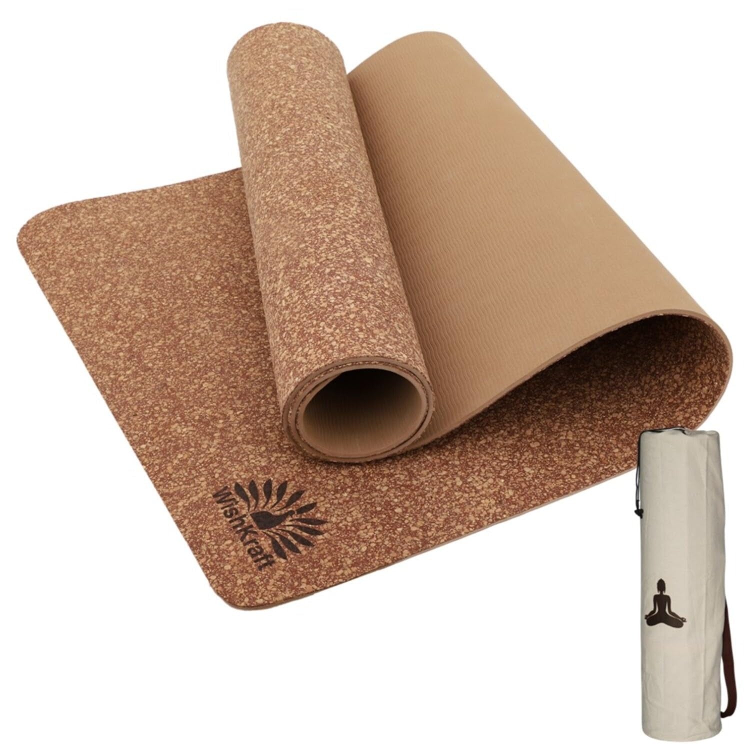 WishKraft Cork Yoga Mat (5 MM Thick)