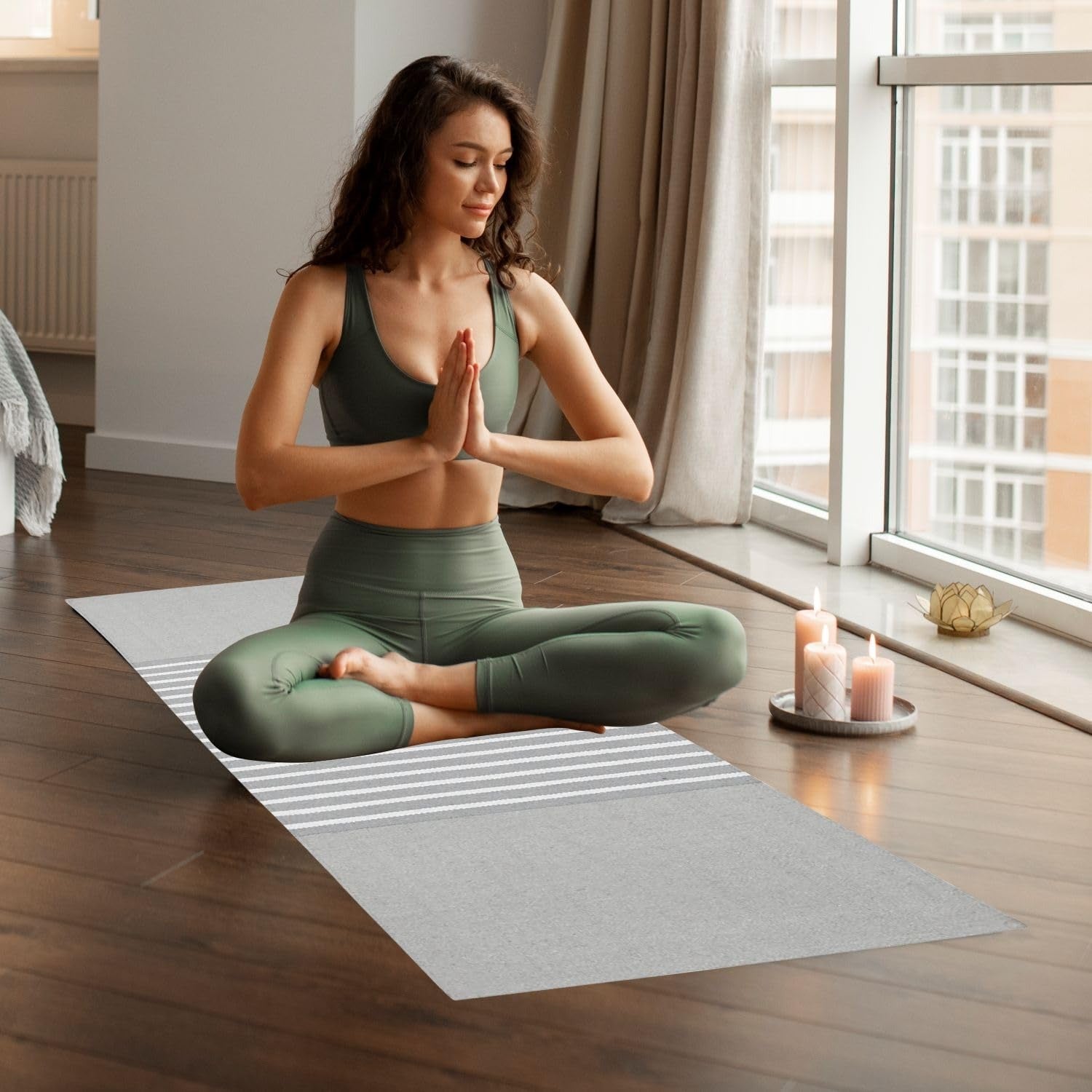 Strauss Cotton Yoga Mat For Women and Men