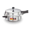 Prestige Popular Plus Virgin Aluminium Gas & Induction Compatible Senior Deep Pan Pressure Cooker 6L