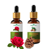 Nature Glow Rose + Cedarwood Essential Oil Pack of 2 (30ml)