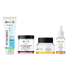 DERMA KR Ceramide Sunscreen + Ubtan Pack + Kumkumadi Scrub + Glycolic 7% Pack of 4