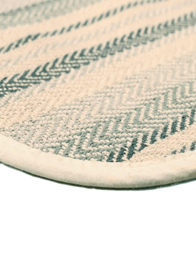 Saral HomeStripe Cotton Anti Slip Yoga Mat