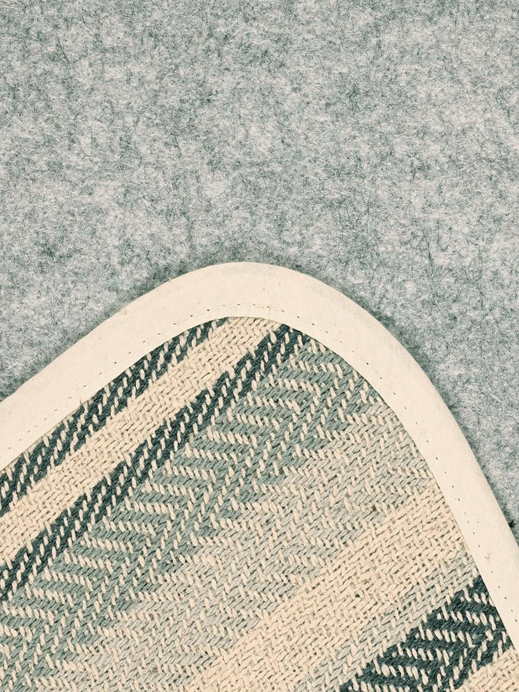 Saral HomeStripe Cotton Anti Slip Yoga Mat