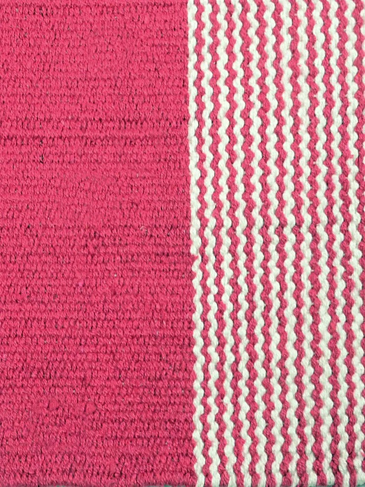 Saral Home Mid Stripe Cotton Anti Slip Yoga Mat/Runner