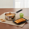 Vinod Stainless Steel Royal Saucepan with Long Side Handle Tea Milk Pan No.10