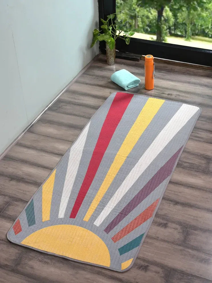 Saral Home Rise Tapestry Anti Slip Yoga Mat