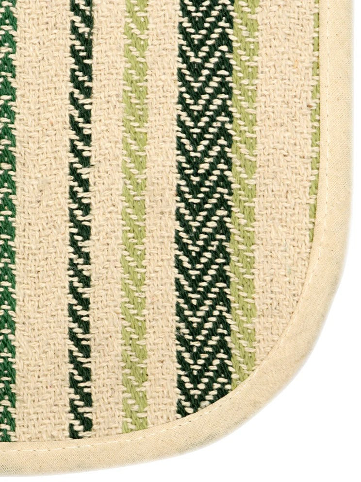 Saral HomeStripe Cotton Anti Slip Yoga Mat
