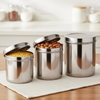 Vinod Stainless Steel Deep Dabba Set of 3 Pieces (350ml + 500ml + 750ml)