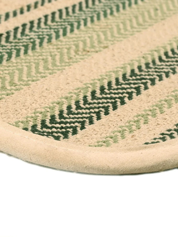 Saral HomeStripe Cotton Anti Slip Yoga Mat
