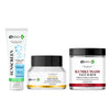 DERMA KR SPF 50 Sunscreen + Gold Mask + Kumkumadi Scrub Pack of 3