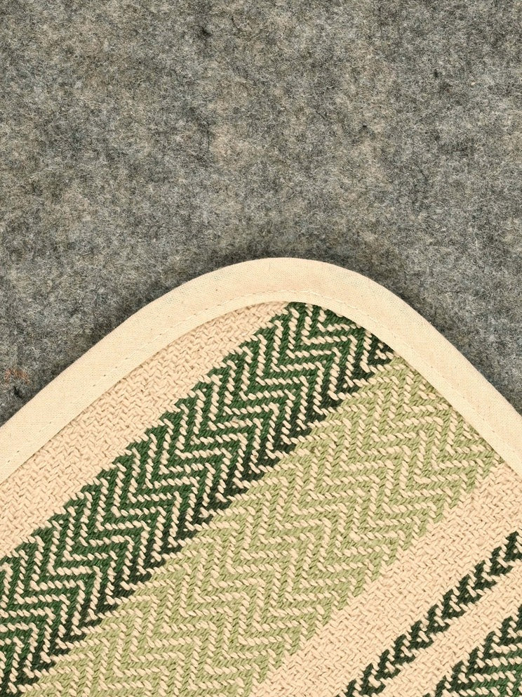 Saral HomeStripe Cotton Anti Slip Yoga Mat