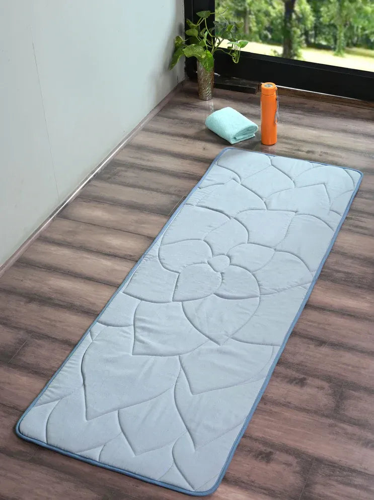 Saral Home Flower Anti Slip Yoga Mat