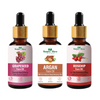 Nature Glow Grapeseed + Argan + Rosehip Facial Oil Pack of 3 (45ml)