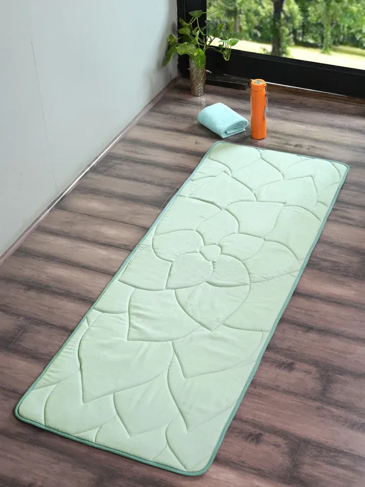 Saral Home Flower Anti Slip Yoga Mat