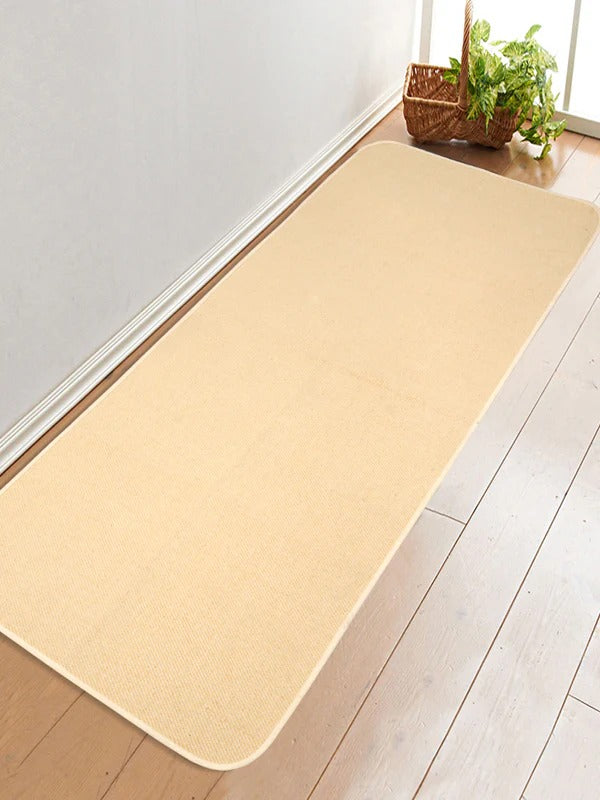 Saral Home Plain Solid Cotton Anti Slip Yoga Mat