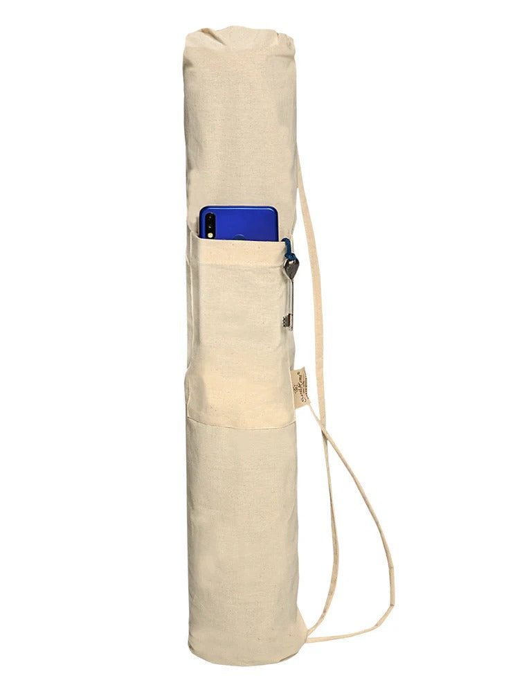 Saral Home Plain Solid Cotton Anti Slip Yoga Mat