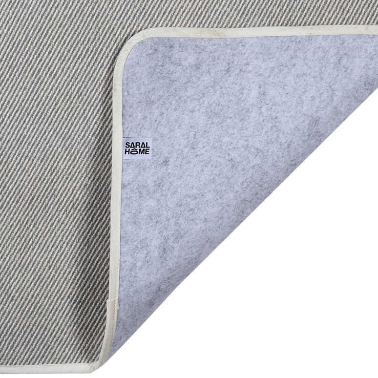 Saral Home Plain Solid Cotton Anti Slip Yoga Mat