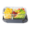 Signoraware Slim Glass Lunch Box 3 Partitions