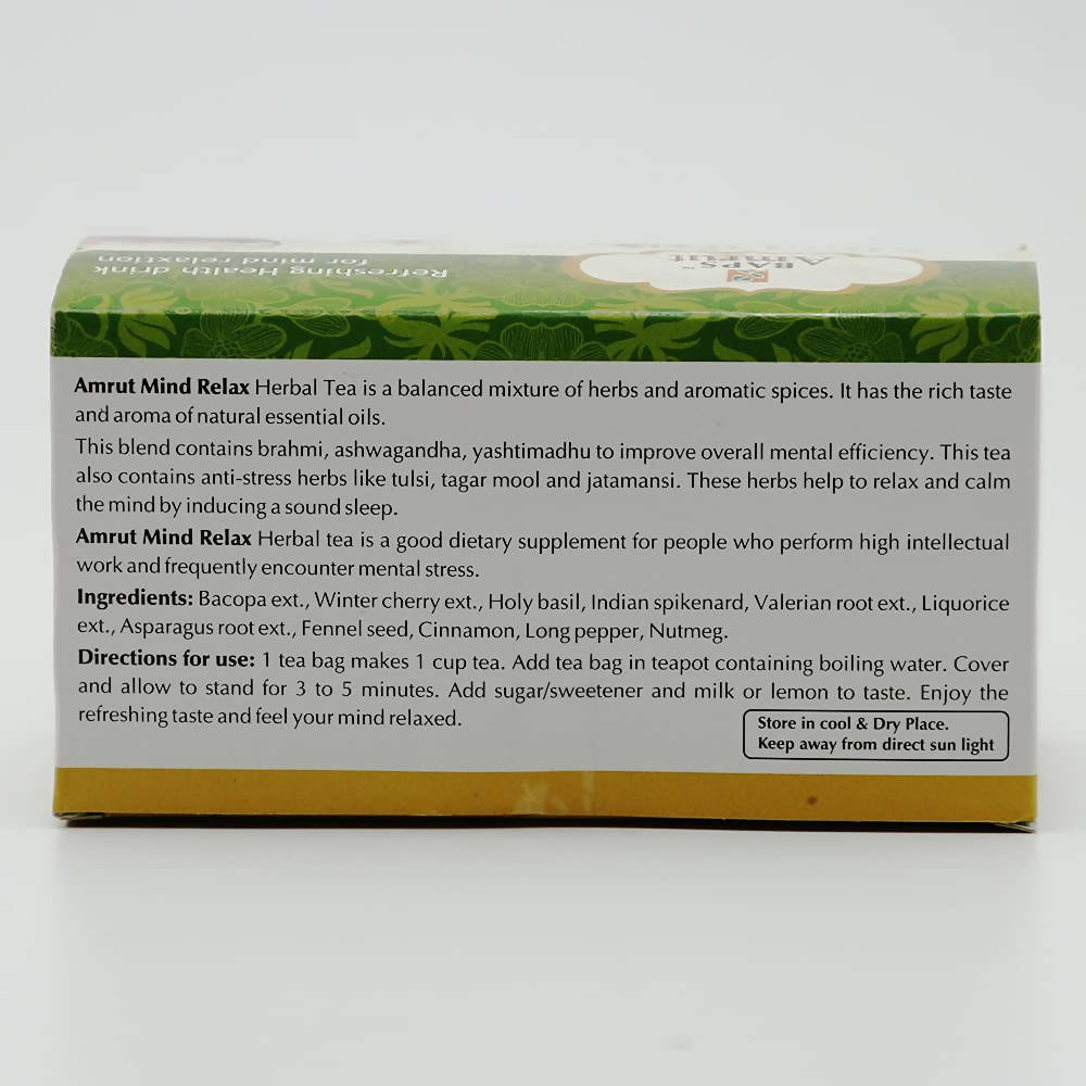 Baps Amrut Mind Relax Herbal Tea Bags - 60 gms