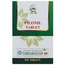 Vaidyaratnam Pilonil Tablets - 100 Tabs