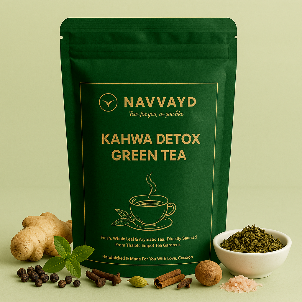 Navvayd Kahwa Detox Green Tea - 100 gms - Swadesi