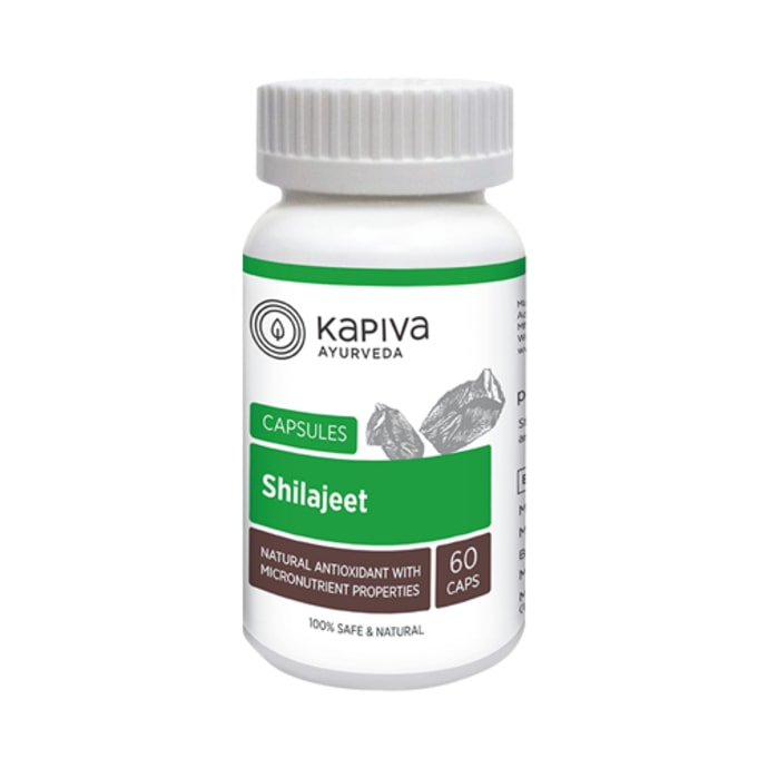 Kapiva Ayurveda Shilajeet Capsule bottle - 60 capsules