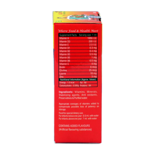 Allen Homeopathy Multi Vitamin With Vitamin D3 & Zinc Drops for Kids